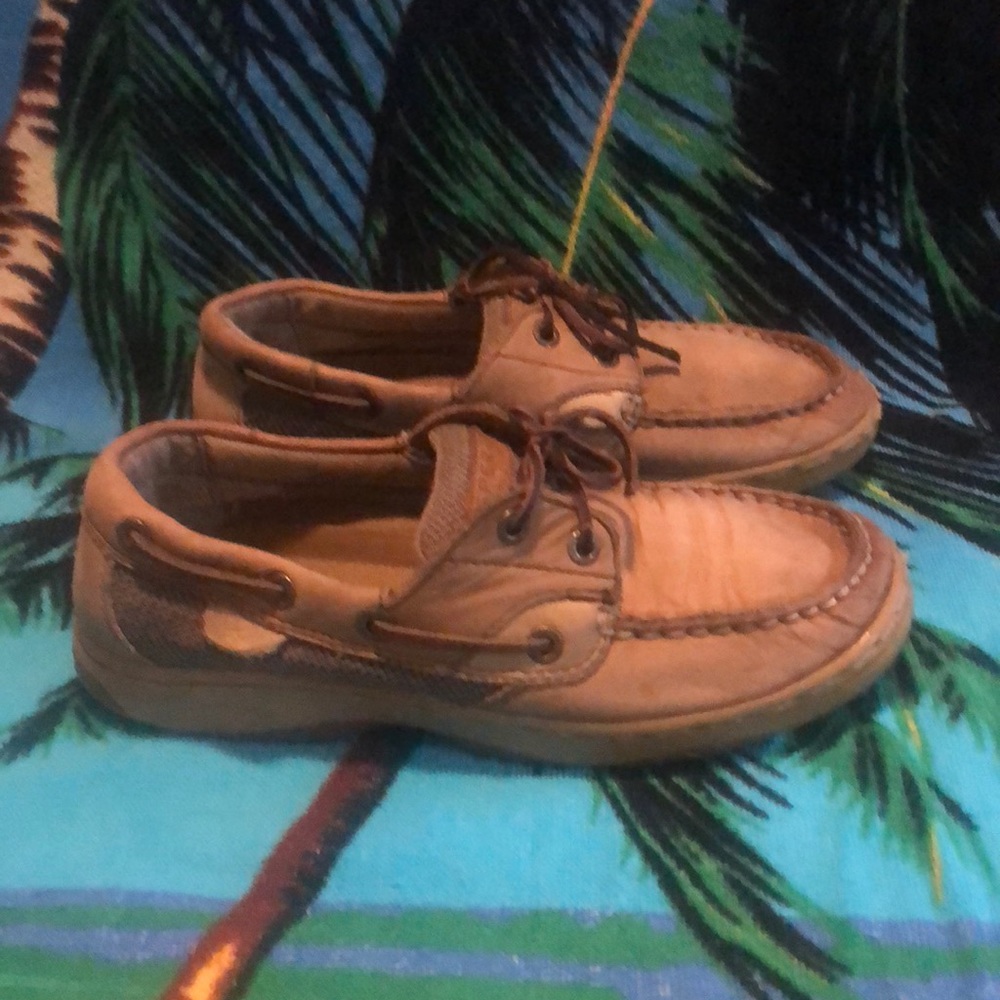 Boys Girls size 2 Sperry Top Sider Boat Shoes